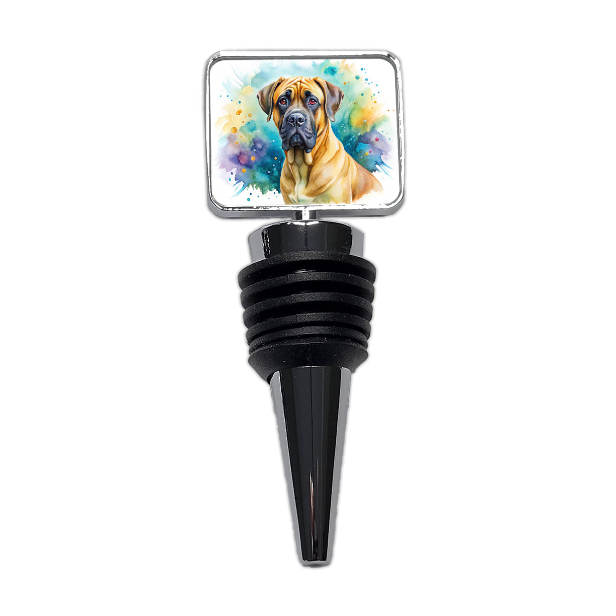 Boerboel Dog Watercolor Style Wine Bottle Stopper