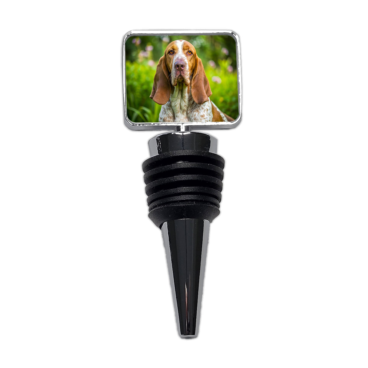 Bracco Italiano Dog Photo Wine Bottle Stopper