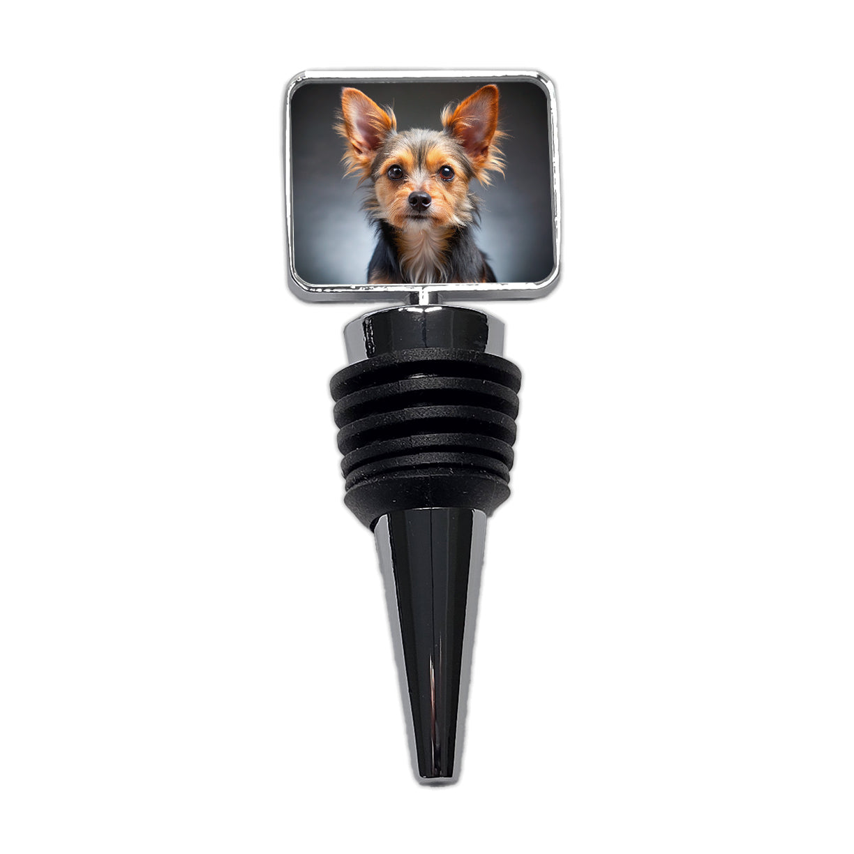 Chorkie Dog Photo Wine Bottle Stopper