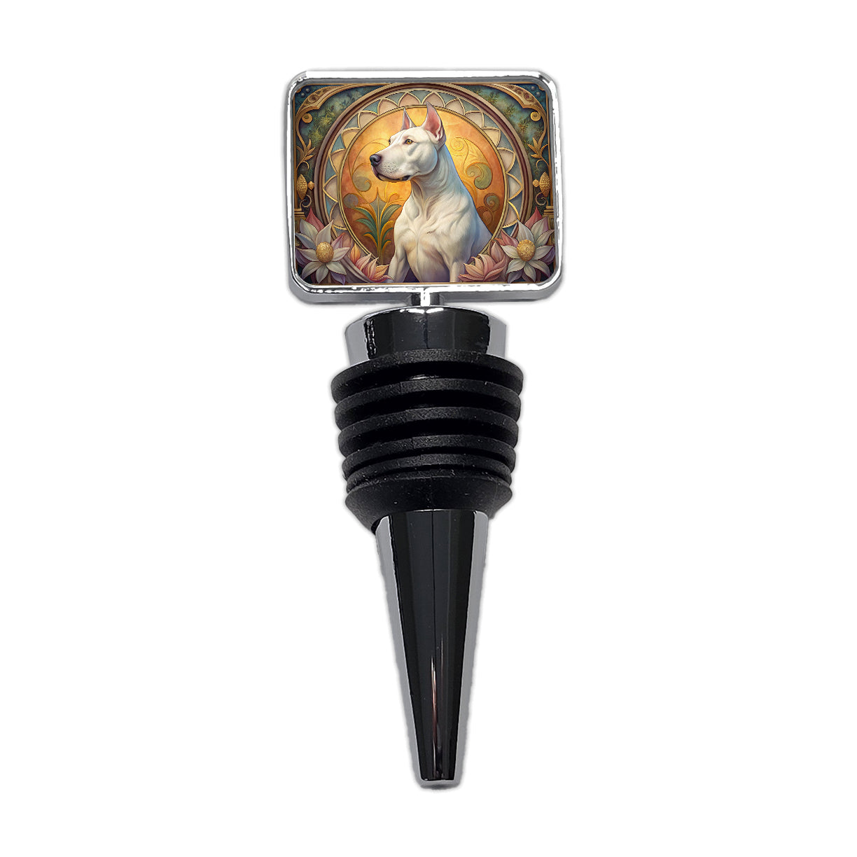 Dogo Argentino Dog Art Nouveau Wine Bottle Stopper