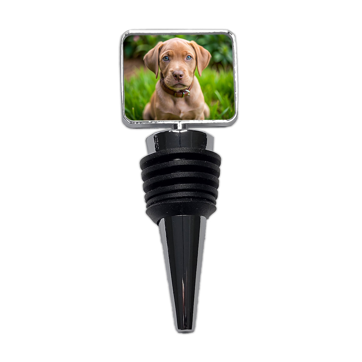 Labrabull Dog Puppy Photo Wine Bottle Stopper