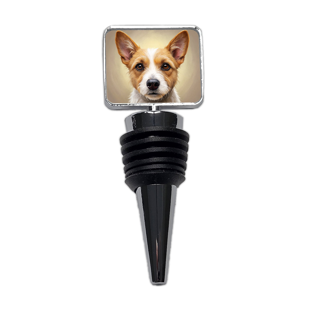 Portuguese Podengo Pequeno Dog Illustration Wine Bottle Stopper