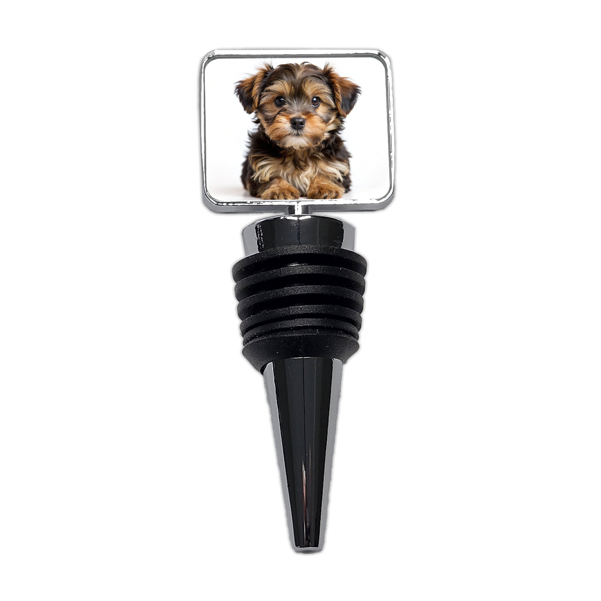 Yorkipoo Dog Puppy Photo Wine Bottle Stopper