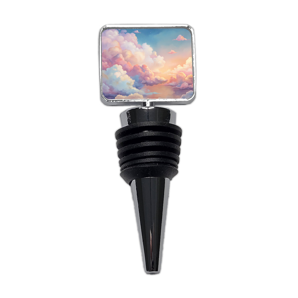 Cloudy Sky Pastel Colors Wine Bottle Stopper