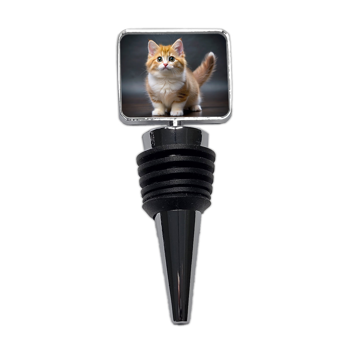 Munchkin Cat Photo Wine Bottle Stopper