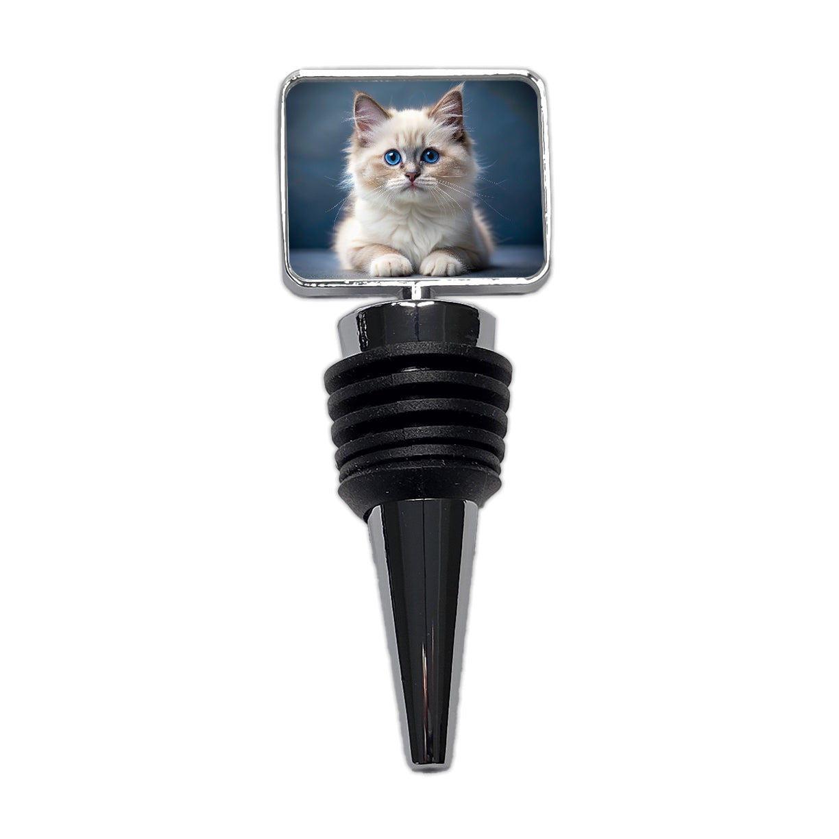 Ragdoll Cat Kitten Photo Wine Bottle Stopper