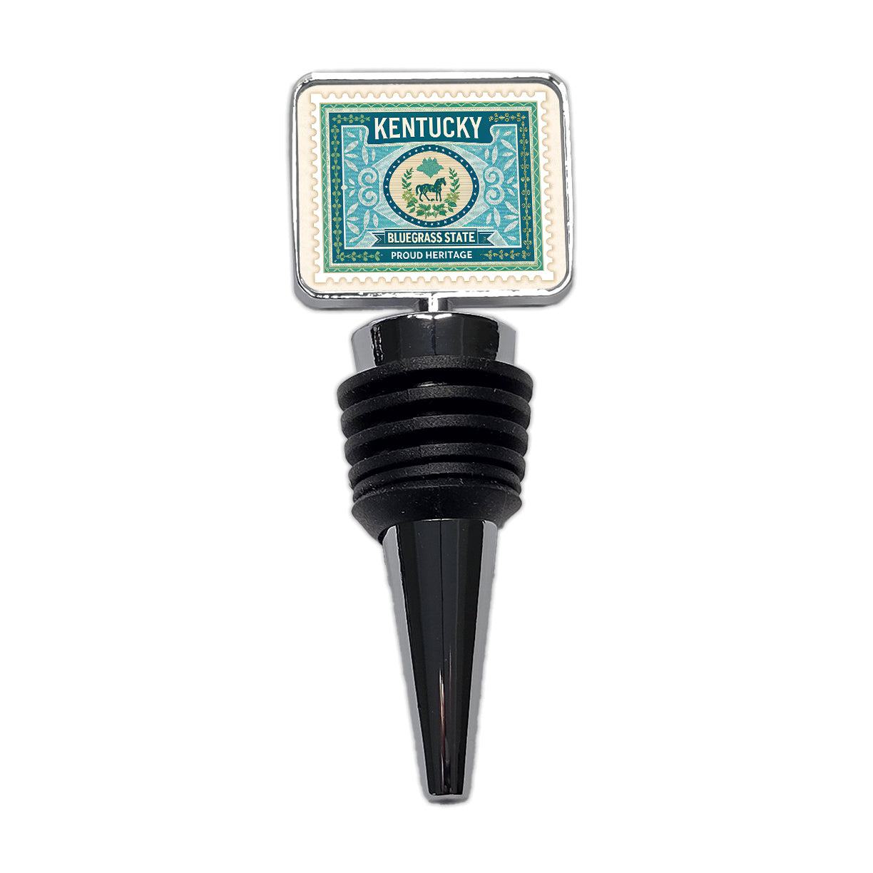 Kentucky KY Bluegrass State Travel Vacation Stamp Wine Bottle Stopper