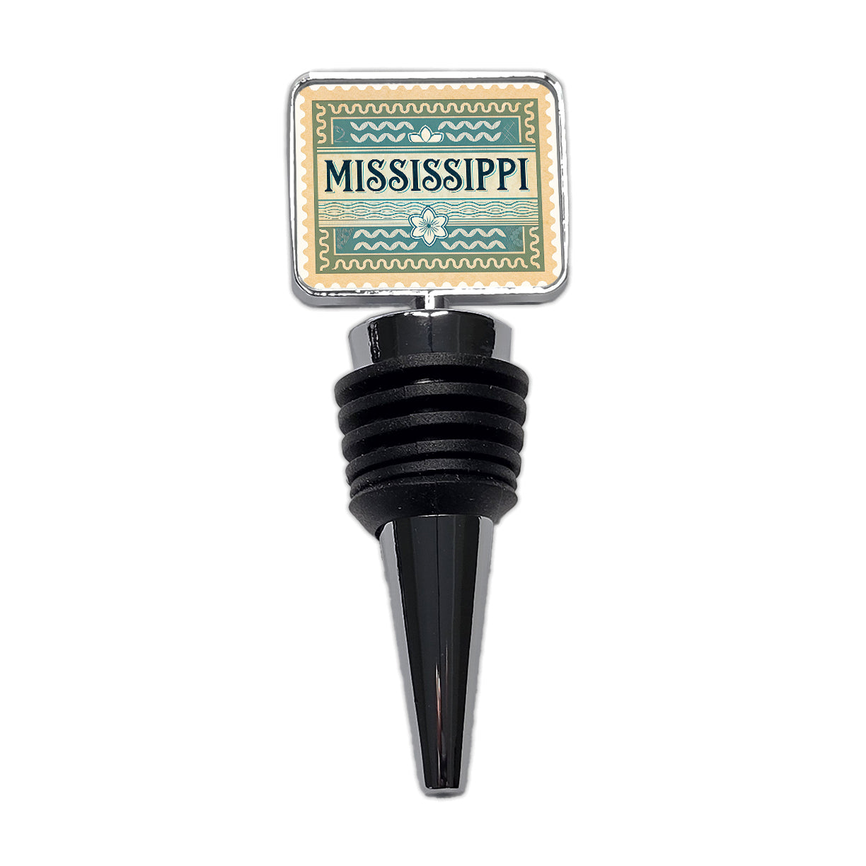 Mississippi MS State Travel Vacation Stamp Wine Bottle Stopper