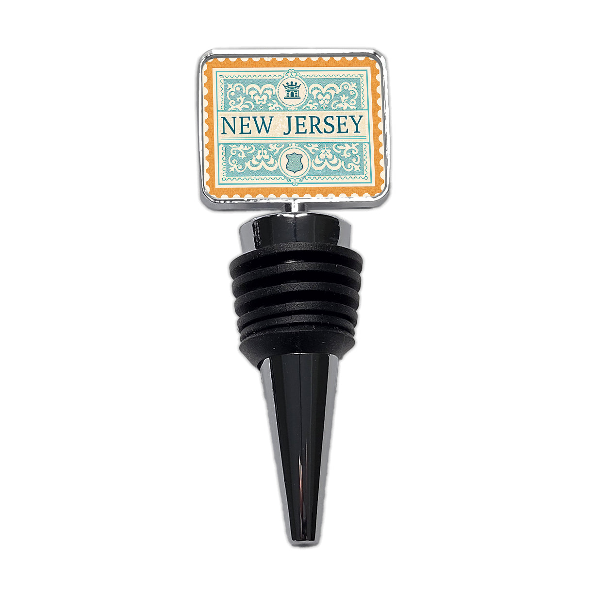 New Jersey NJ State Travel Vacation Stamp Wine Bottle Stopper