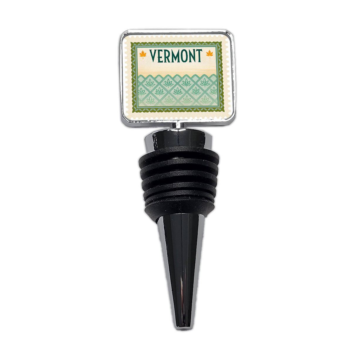 Vermont VT State Travel Vacation Stamp Wine Bottle Stopper