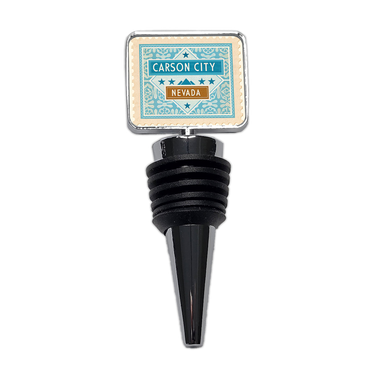 Carson City NV Nevada Travel Vacation Stamp Wine Bottle Stopper