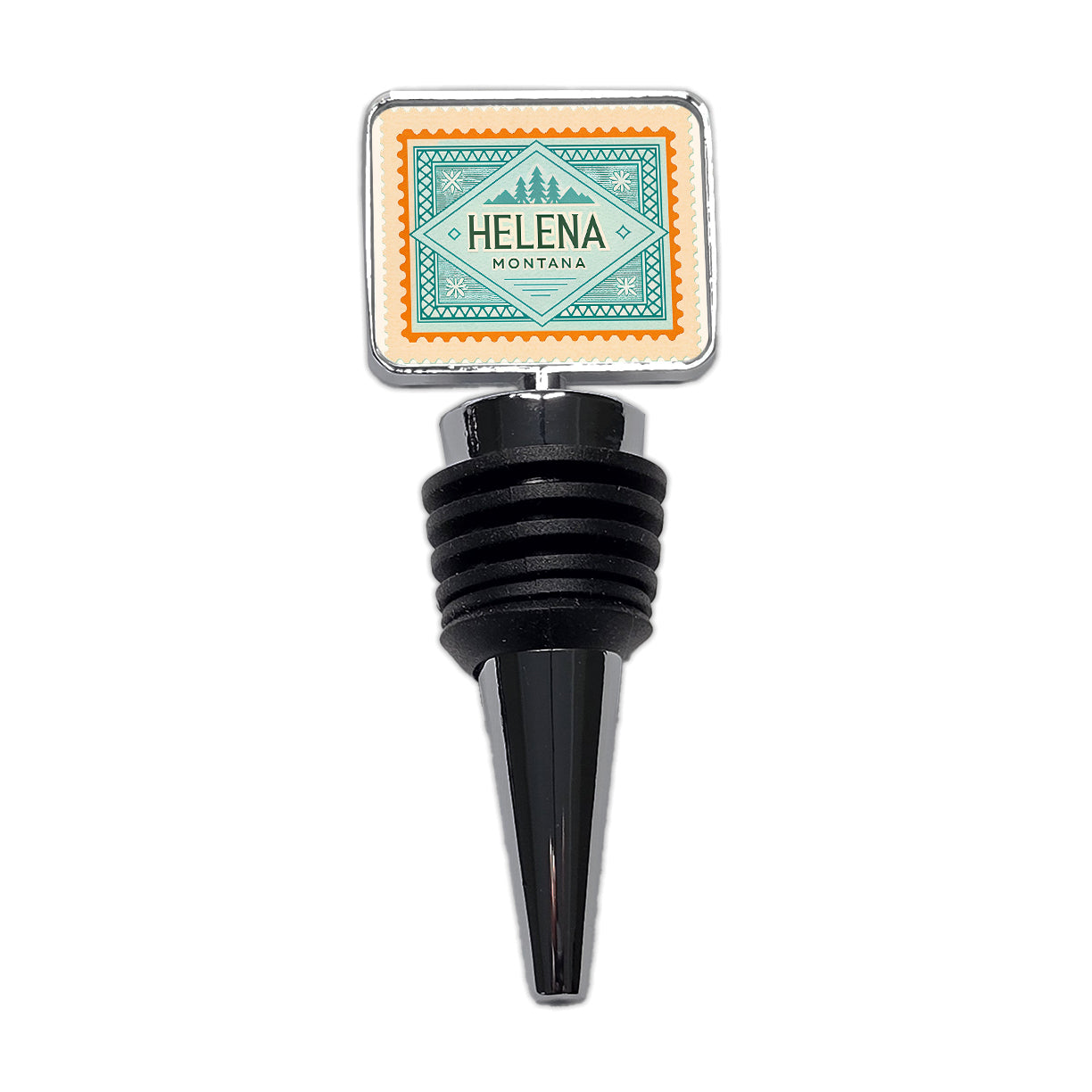 Helena MT Montana Travel Vacation Stamp Wine Bottle Stopper