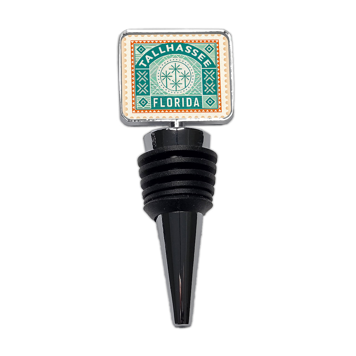 Tallahassee FL Florida Travel Vacation Stamp Wine Bottle Stopper