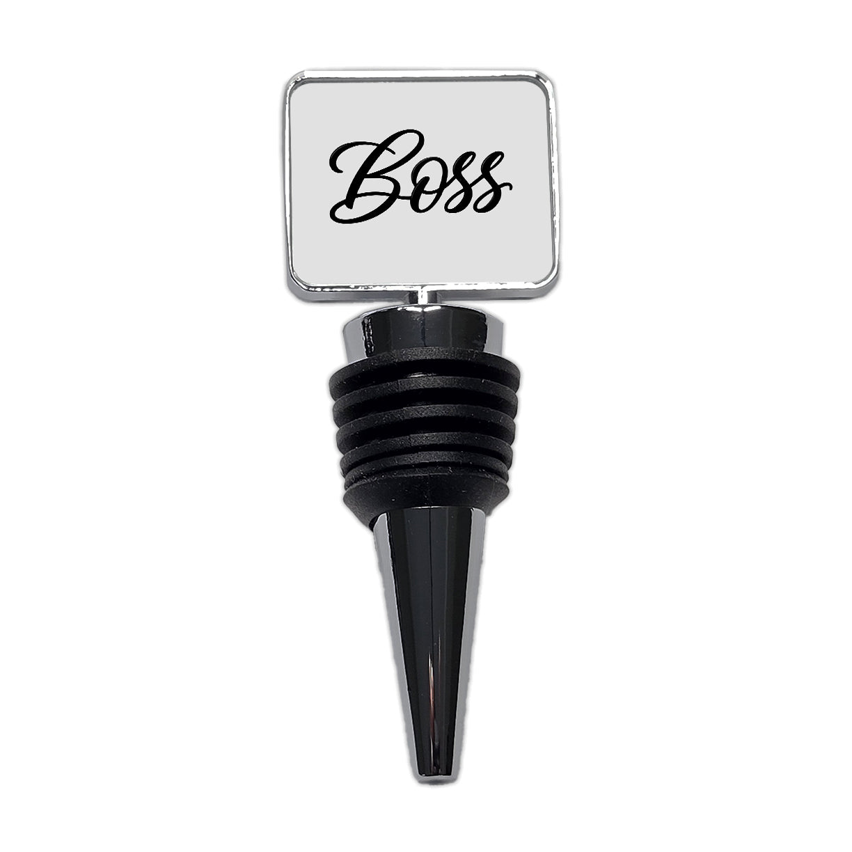 Boss Script Wine Bottle Stopper