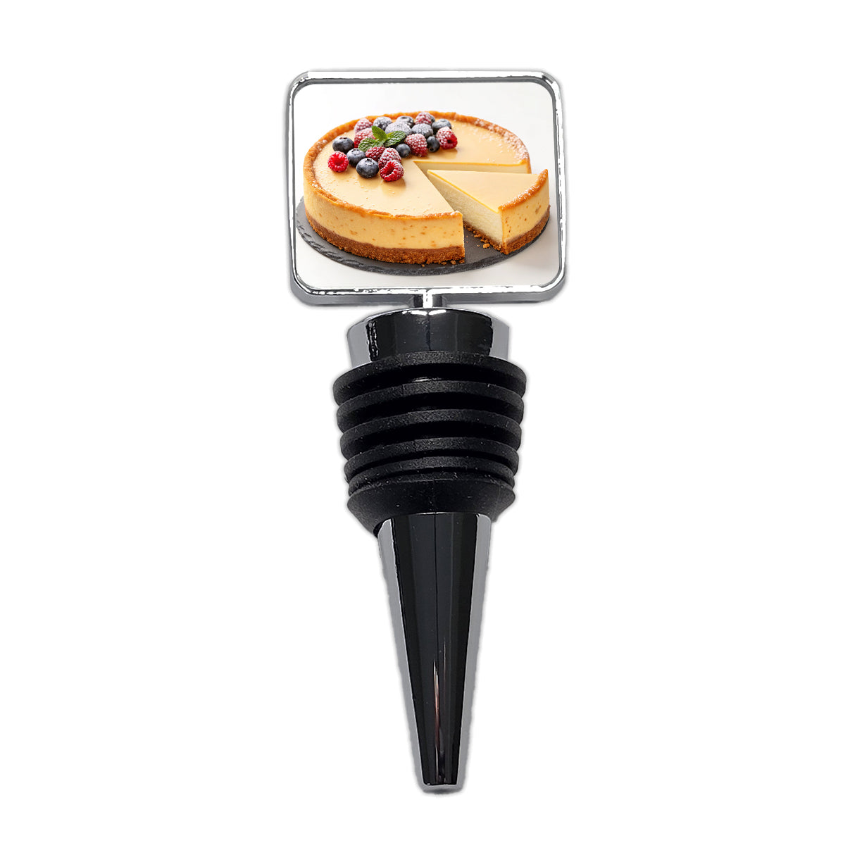 Cheesecake Fruit Slice Wine Bottle Stopper