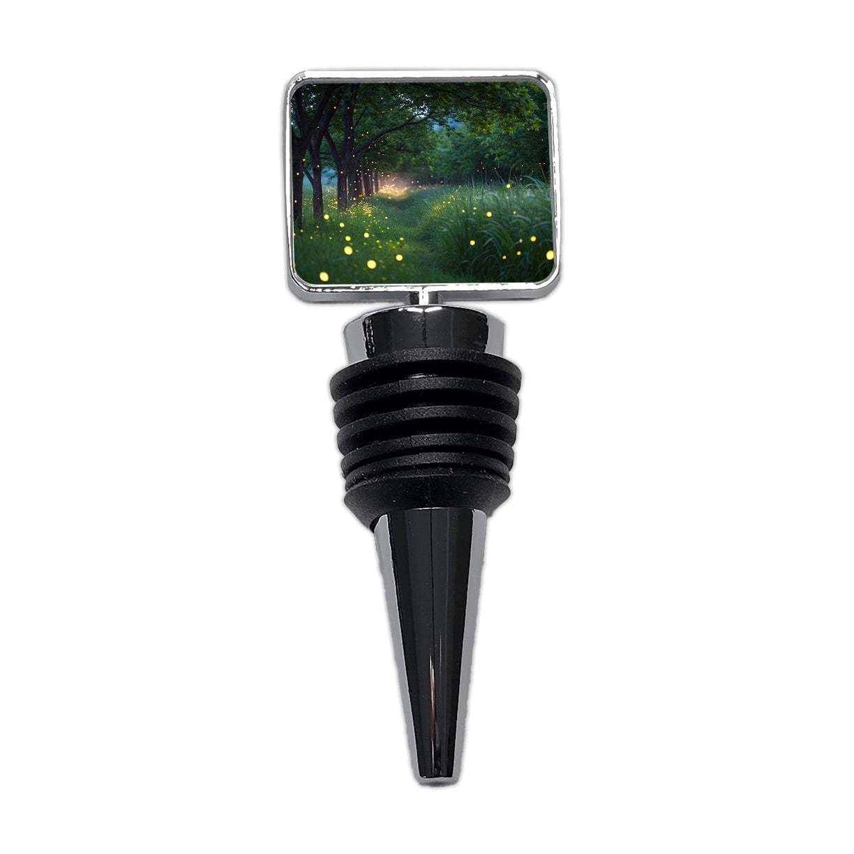 Fireflies In Nature Wine Bottle Stopper