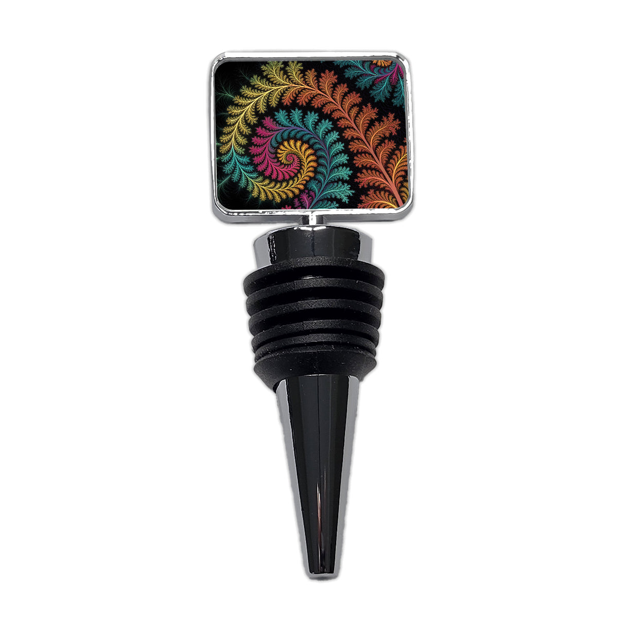 Fractal Geometry Colorful Wine Bottle Stopper