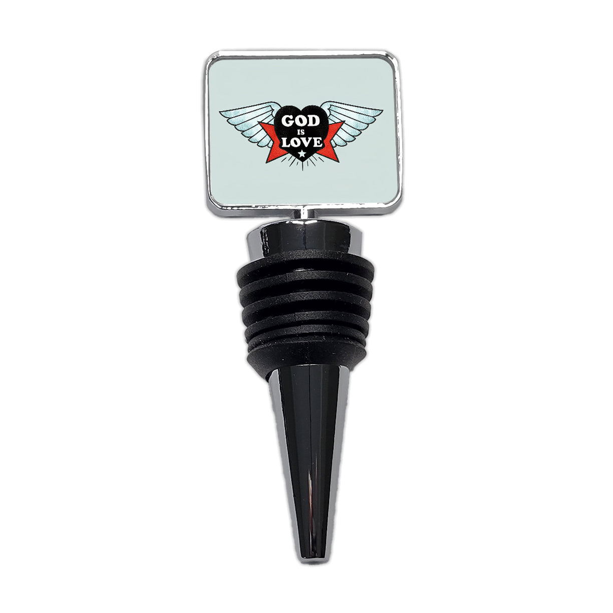 God Is Love Christian Bible Wine Bottle Stopper