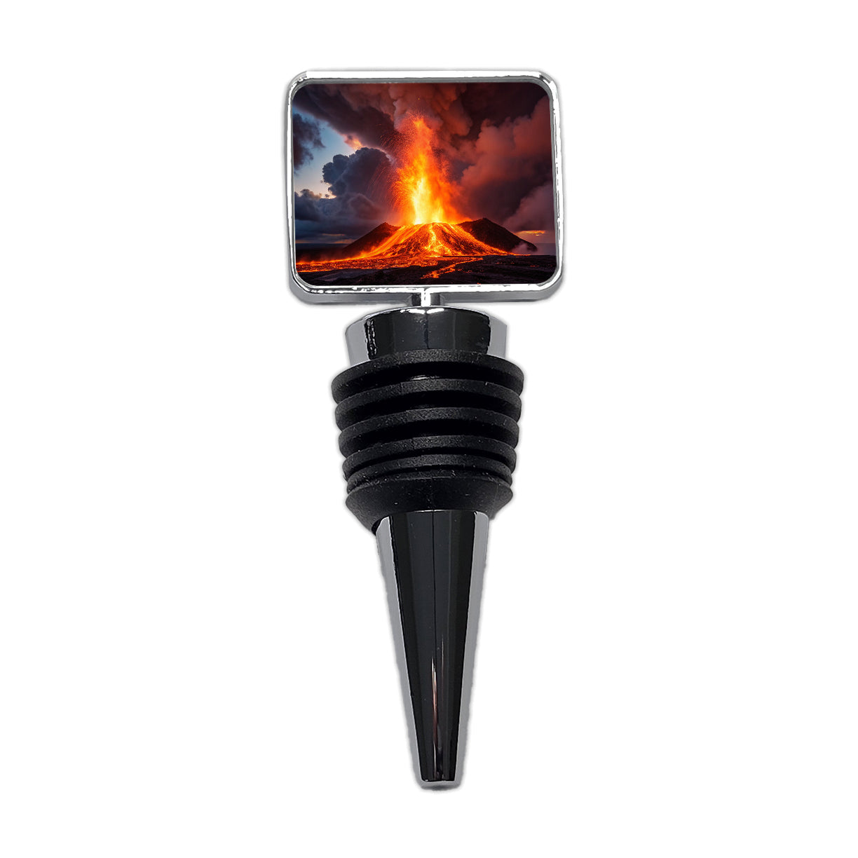 Kilauea Volcano Erupting Lava Hawaii Wine Bottle Stopper