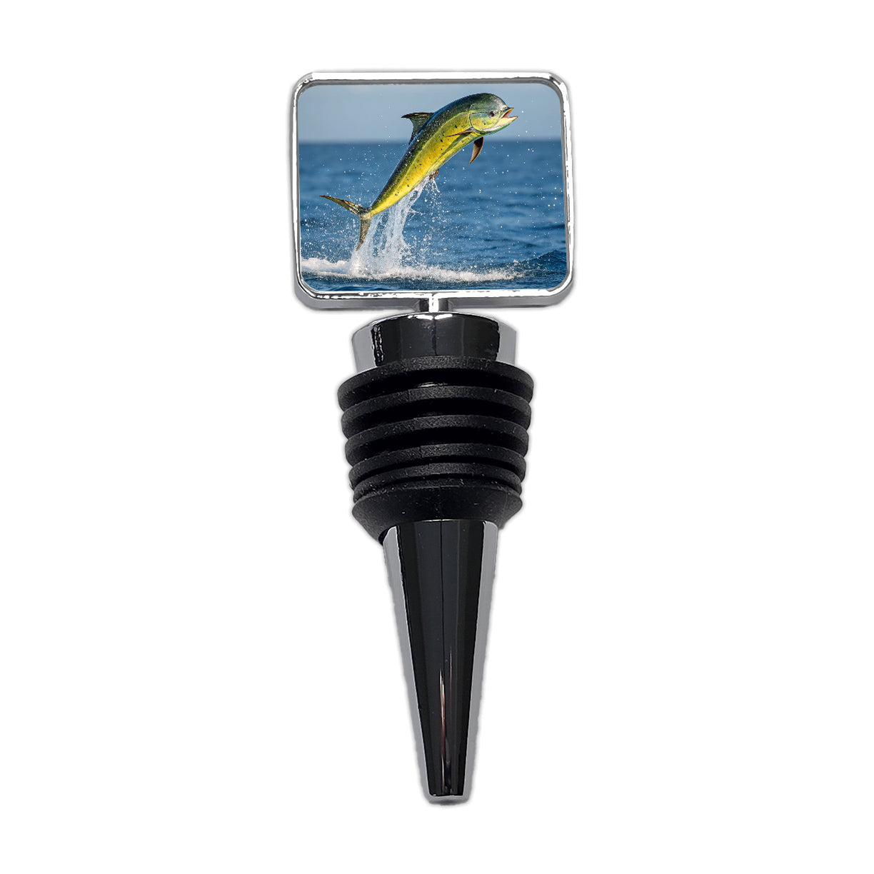 Mahi Mahi Fish Jumping Fishing Wine Bottle Stopper