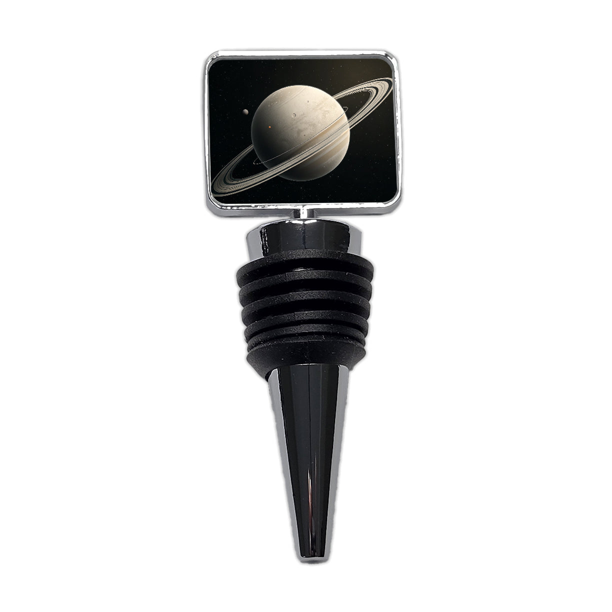 Minimal Planet Rings Space Saturn Wine Bottle Stopper