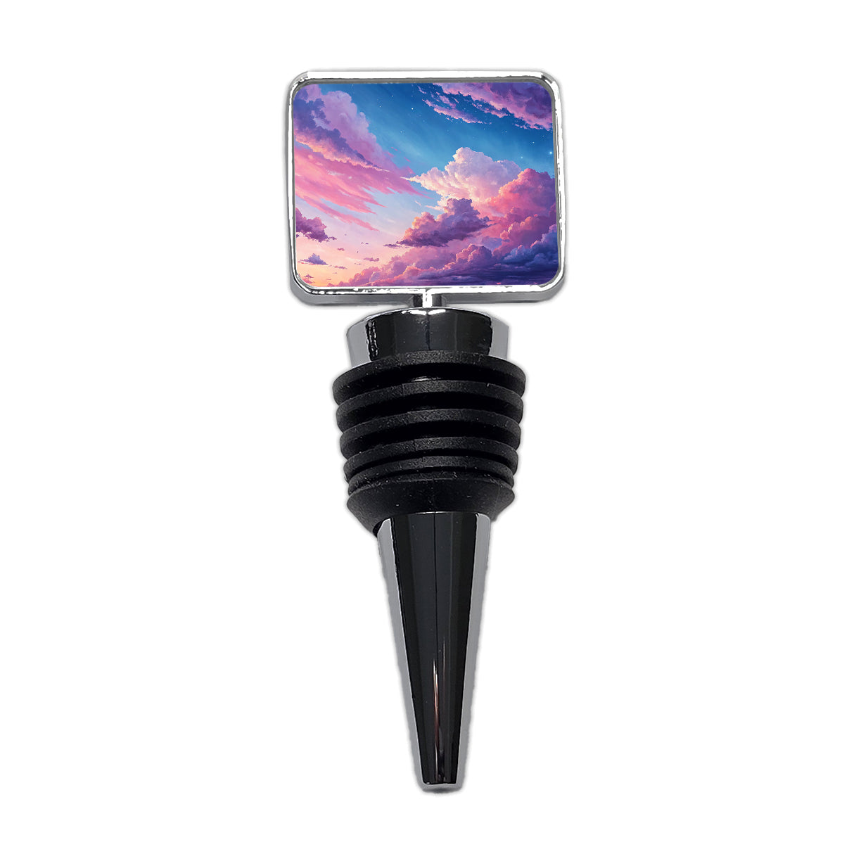 Painterly Sky Anime Wine Bottle Stopper