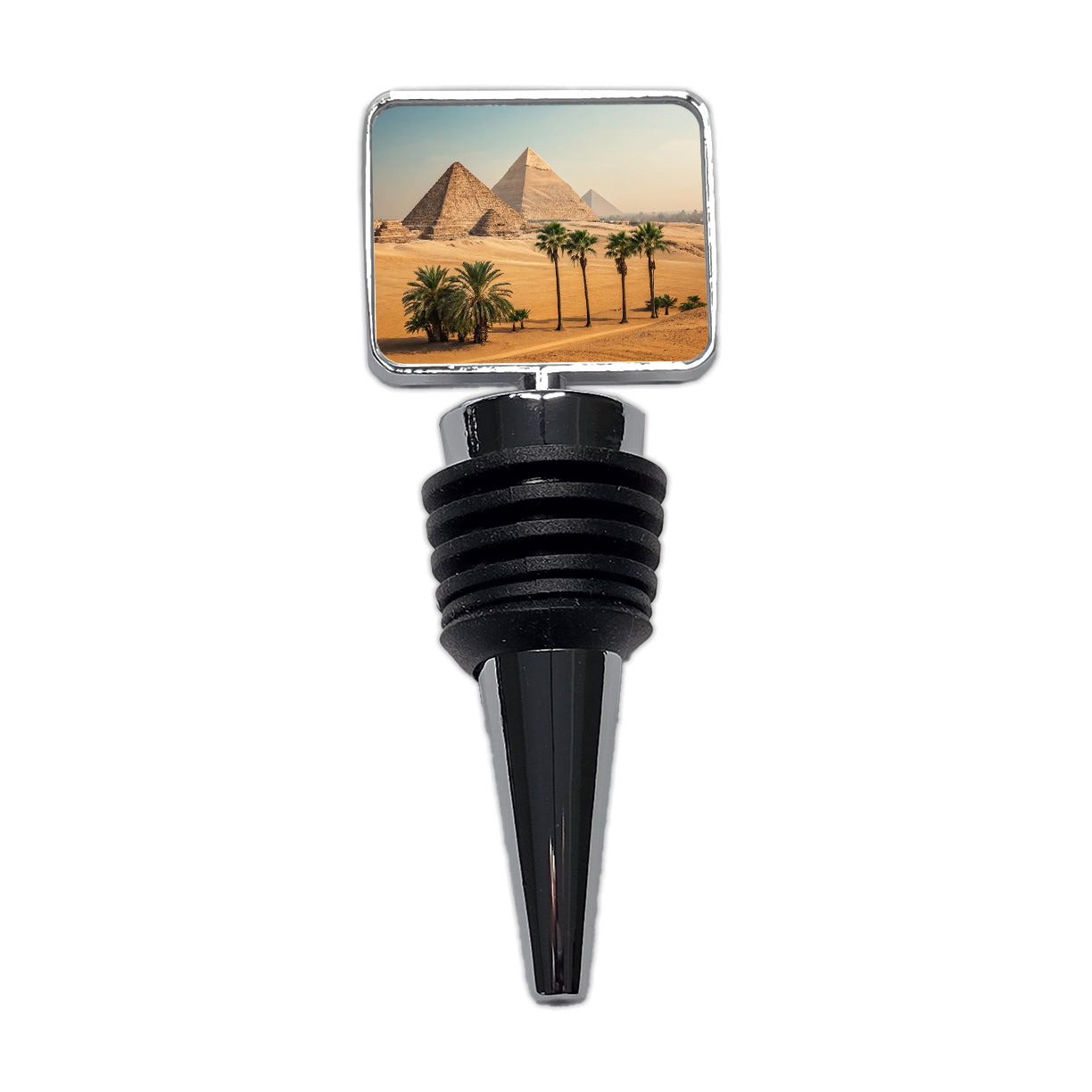 Pyramids Of Giza Travel Egypt Wine Bottle Stopper