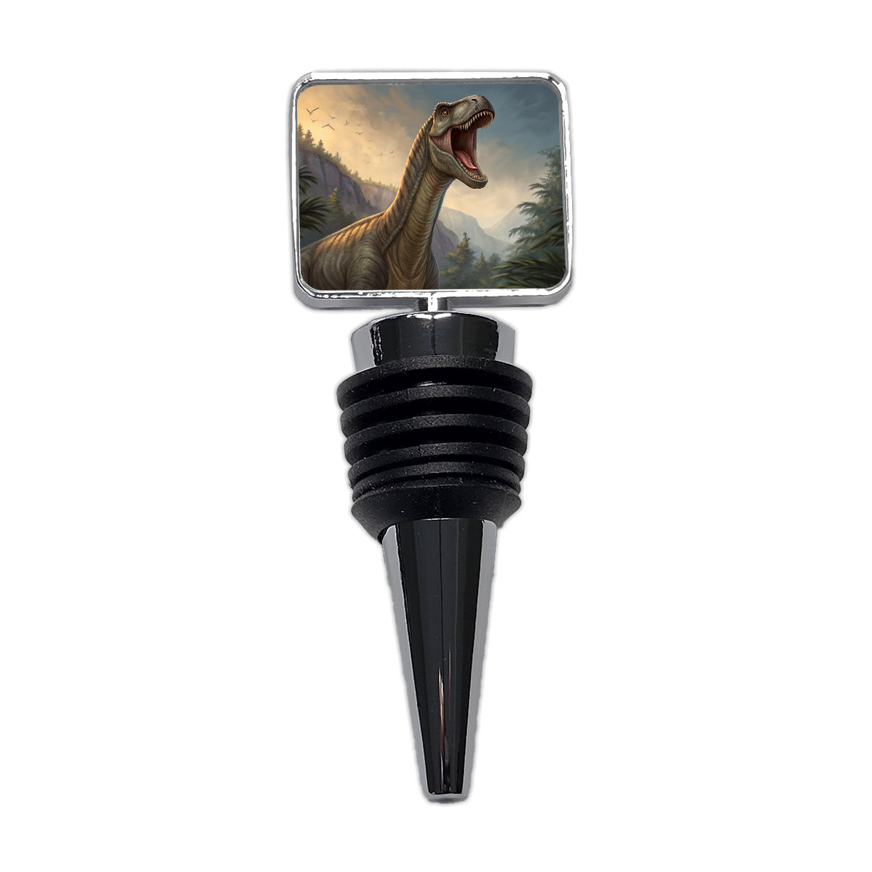 Roaring Argentinosaurus Dinosaur Wine Bottle Stopper