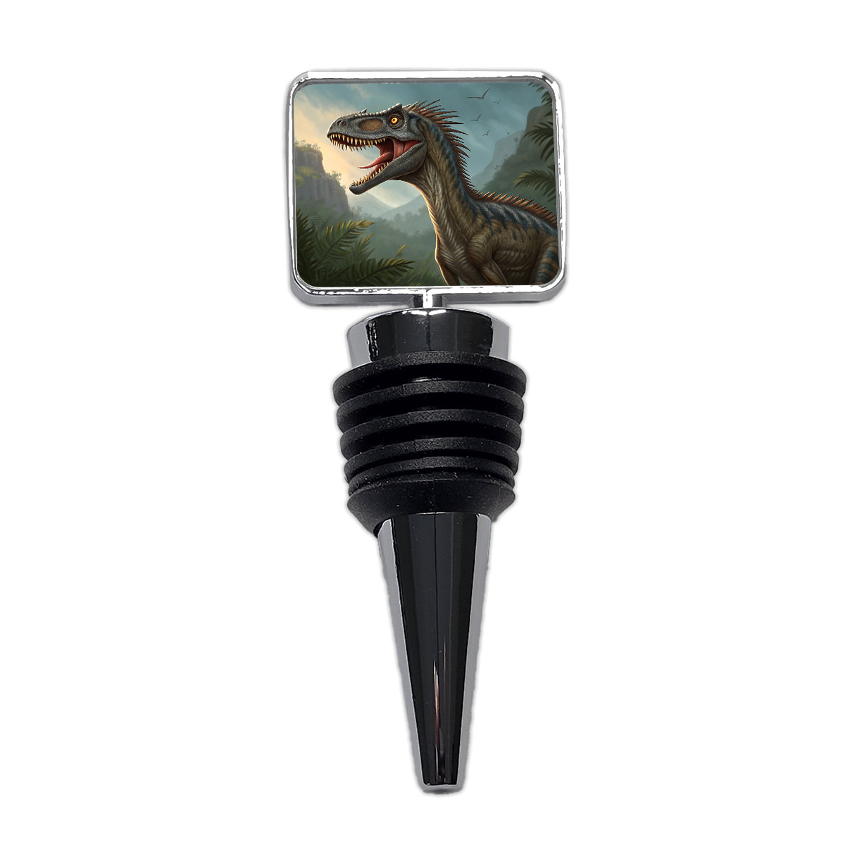 Roaring Eoraptor Dinosaur Wine Bottle Stopper