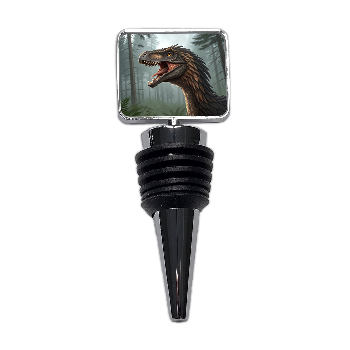 Roaring Raptor Dinosaur Wine Bottle Stopper