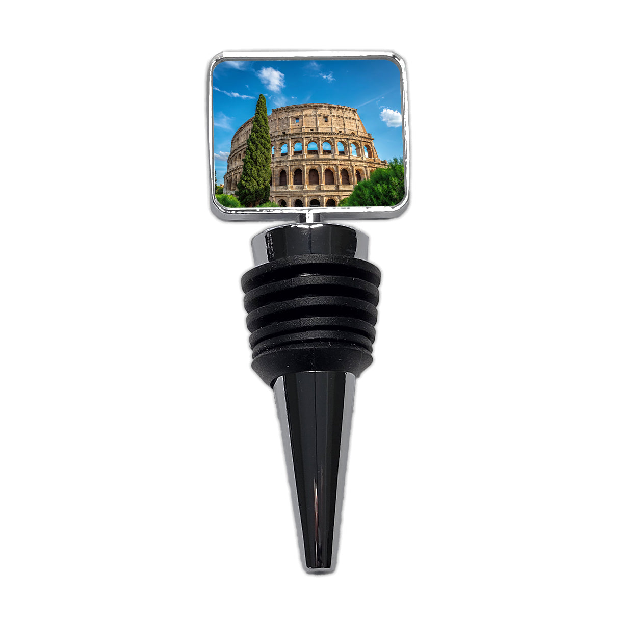 Rome Italy Colosseum Travel History Wine Bottle Stopper