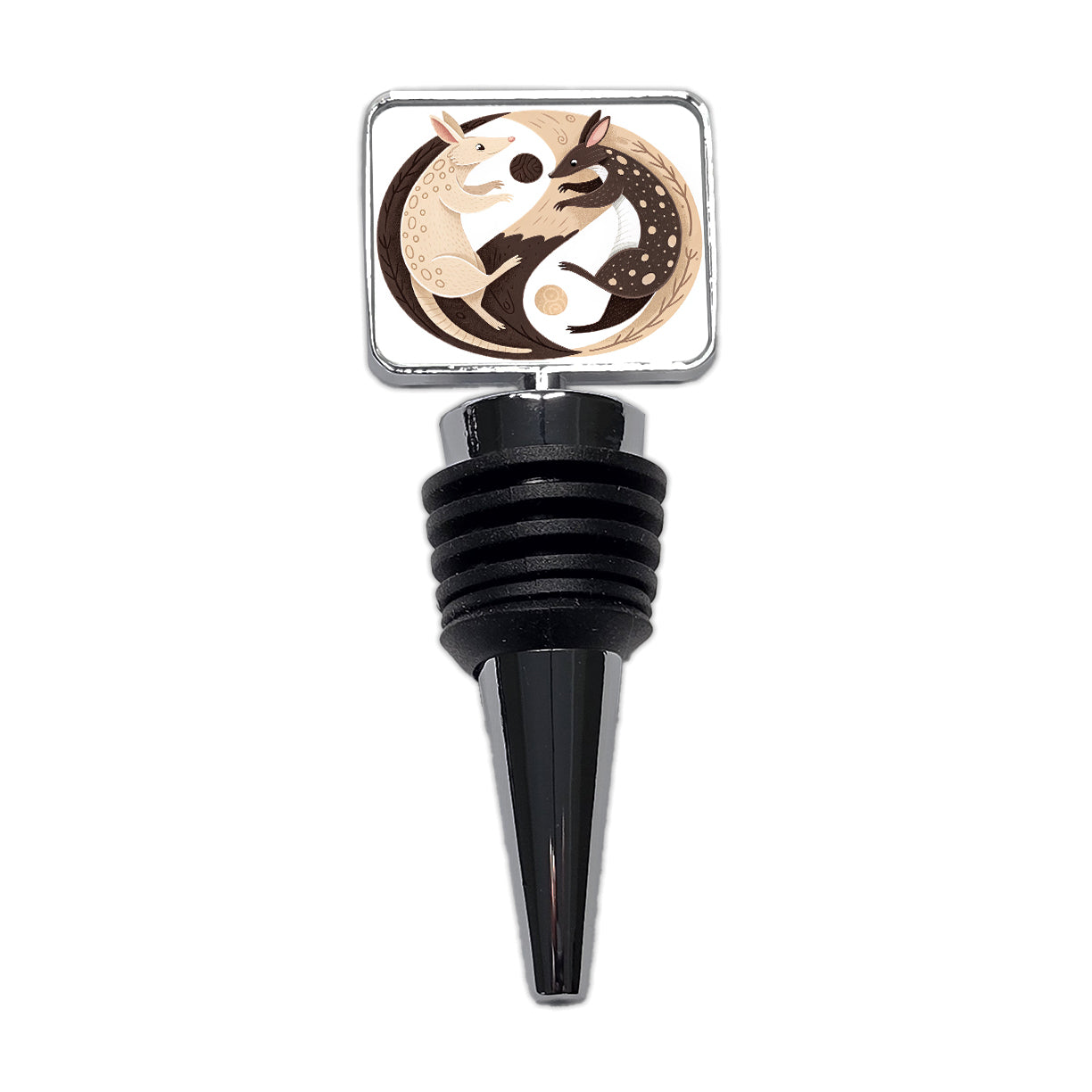 Two Aardvarks Yin Yang Wine Bottle Stopper