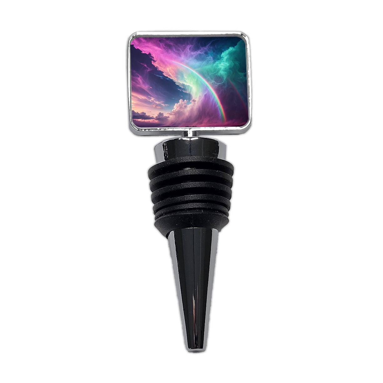 Vapor Rainbow Storm Wine Bottle Stopper
