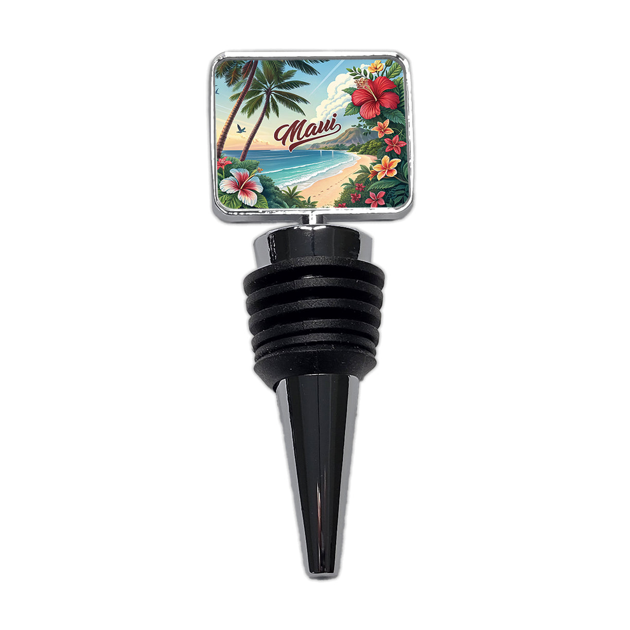 Maui, Hawaii HI Travel City State Stamp Wine Bottle Stopper