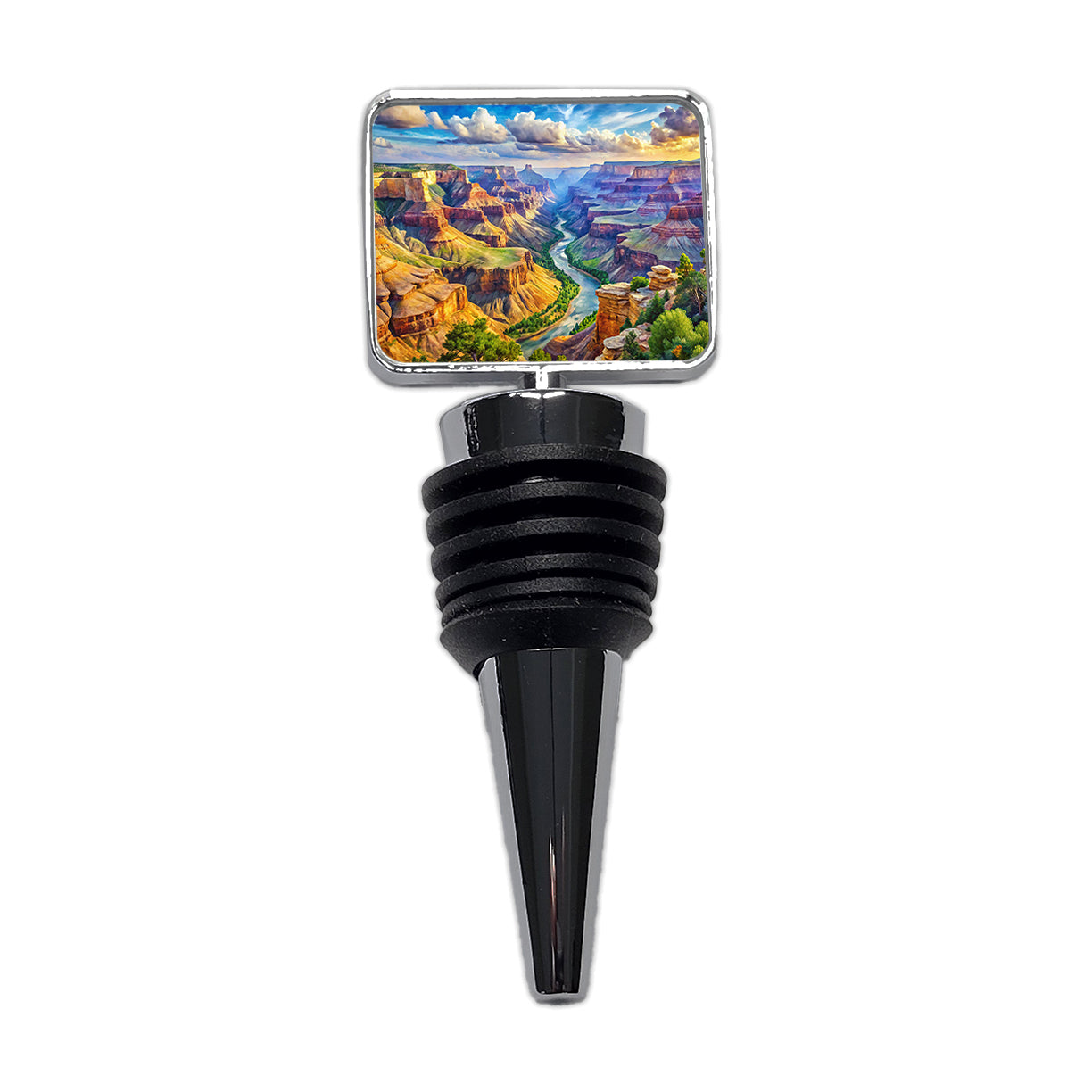 Grand Canyon - Parashant National Monument Arizona Watercolor Style Wine Bottle Stopper
