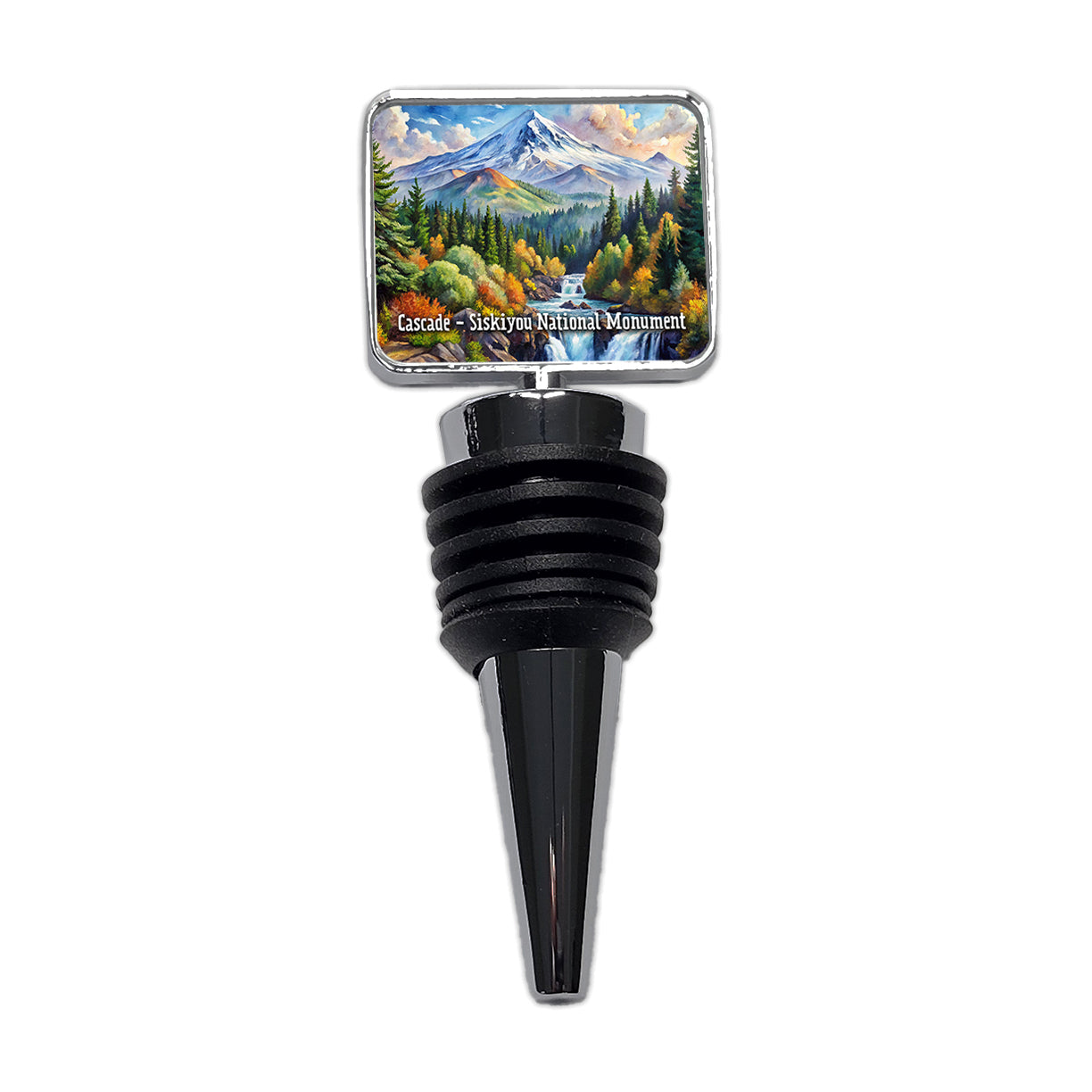 Cascade - Siskiyou National Monument California, Oregon Wine Bottle Stopper