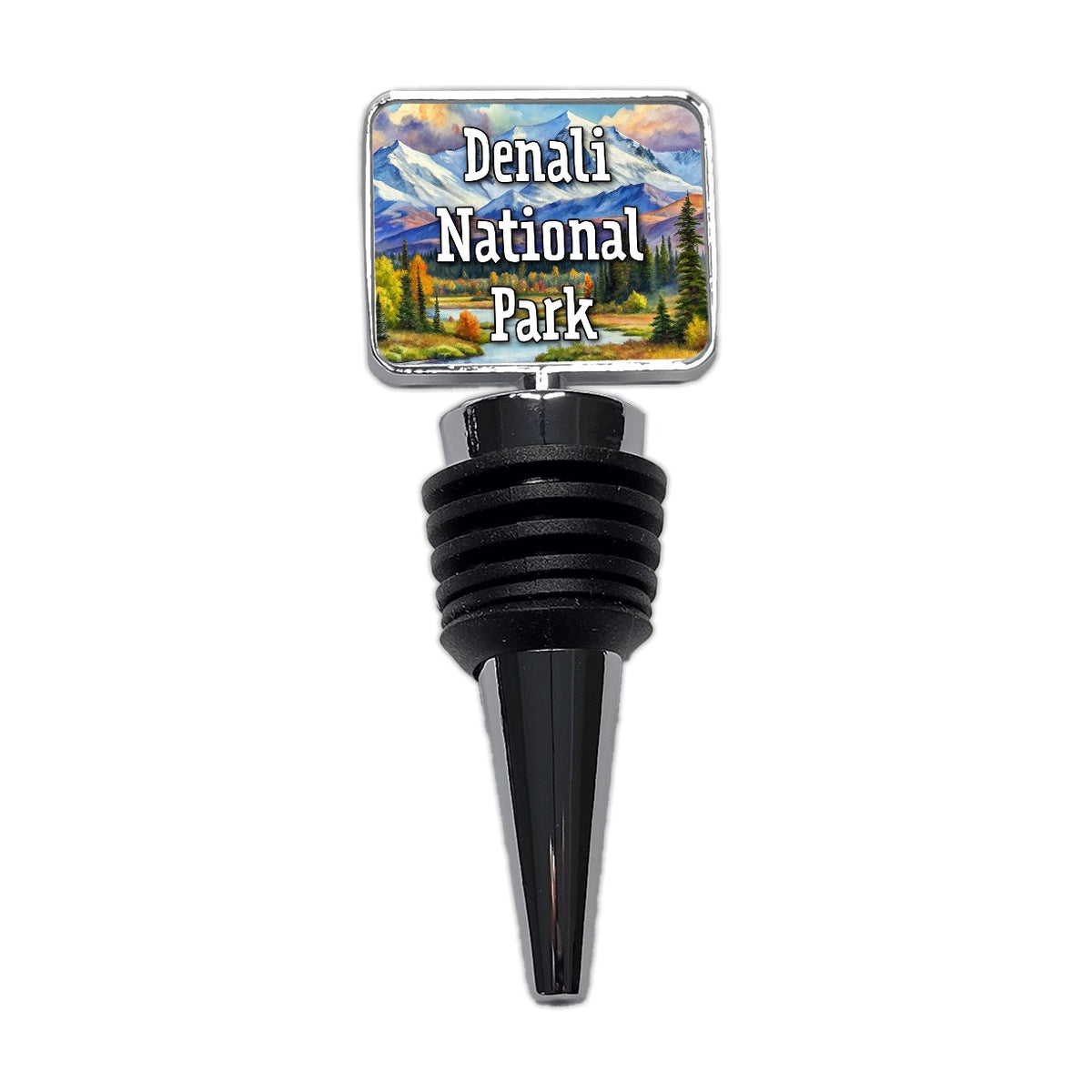 Denali National Park Alaska Wine Bottle Stopper
