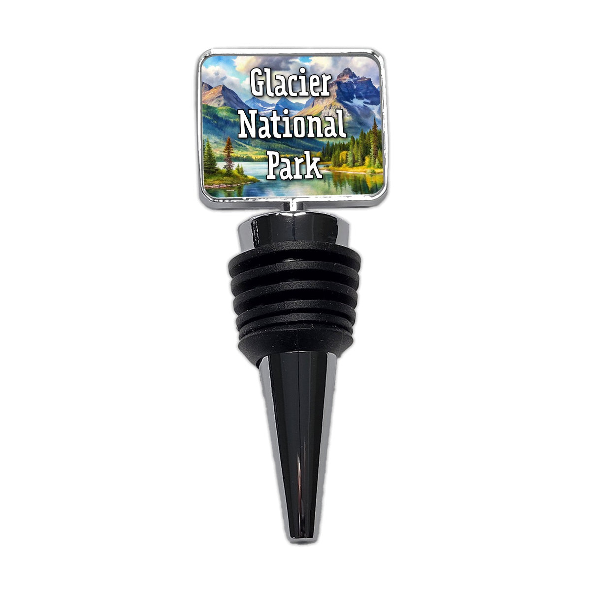 Glacier National Park Montana Wine Bottle Stopper