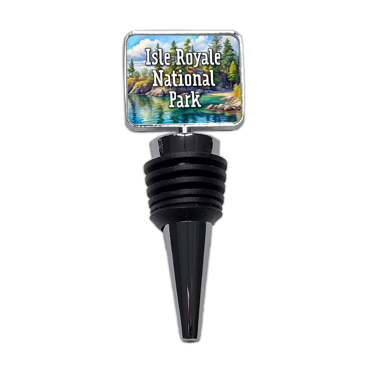 Isle Royale National Park Michigan Wine Bottle Stopper