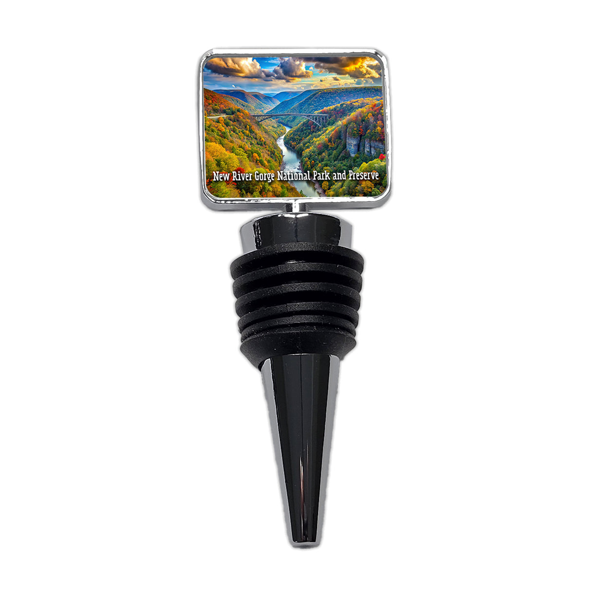 New River Gorge National Park and Preserve West Virginia Wine Bottle Stopper