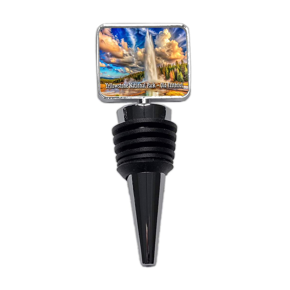 Yellowstone National Park Old Faithful Wine Bottle Stopper