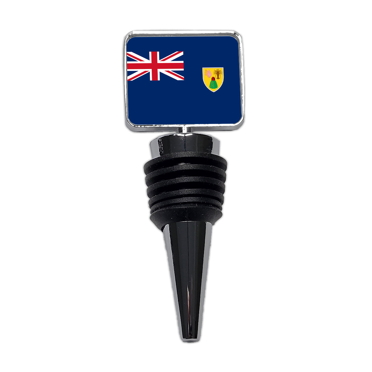 Turks and Caicos Islands Country Flag Wine Bottle Stopper