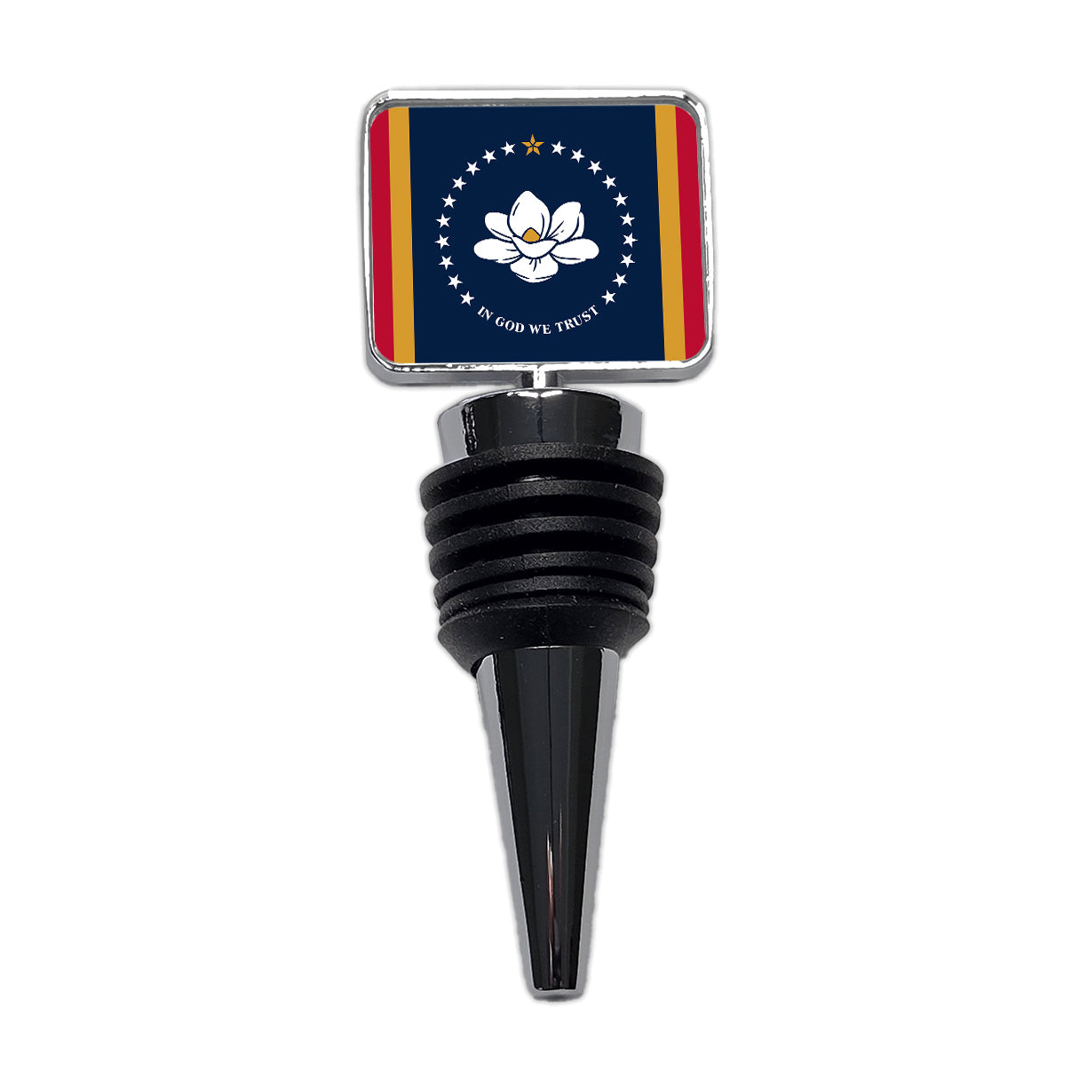 Mississippi MS State Flag Wine Bottle Stopper