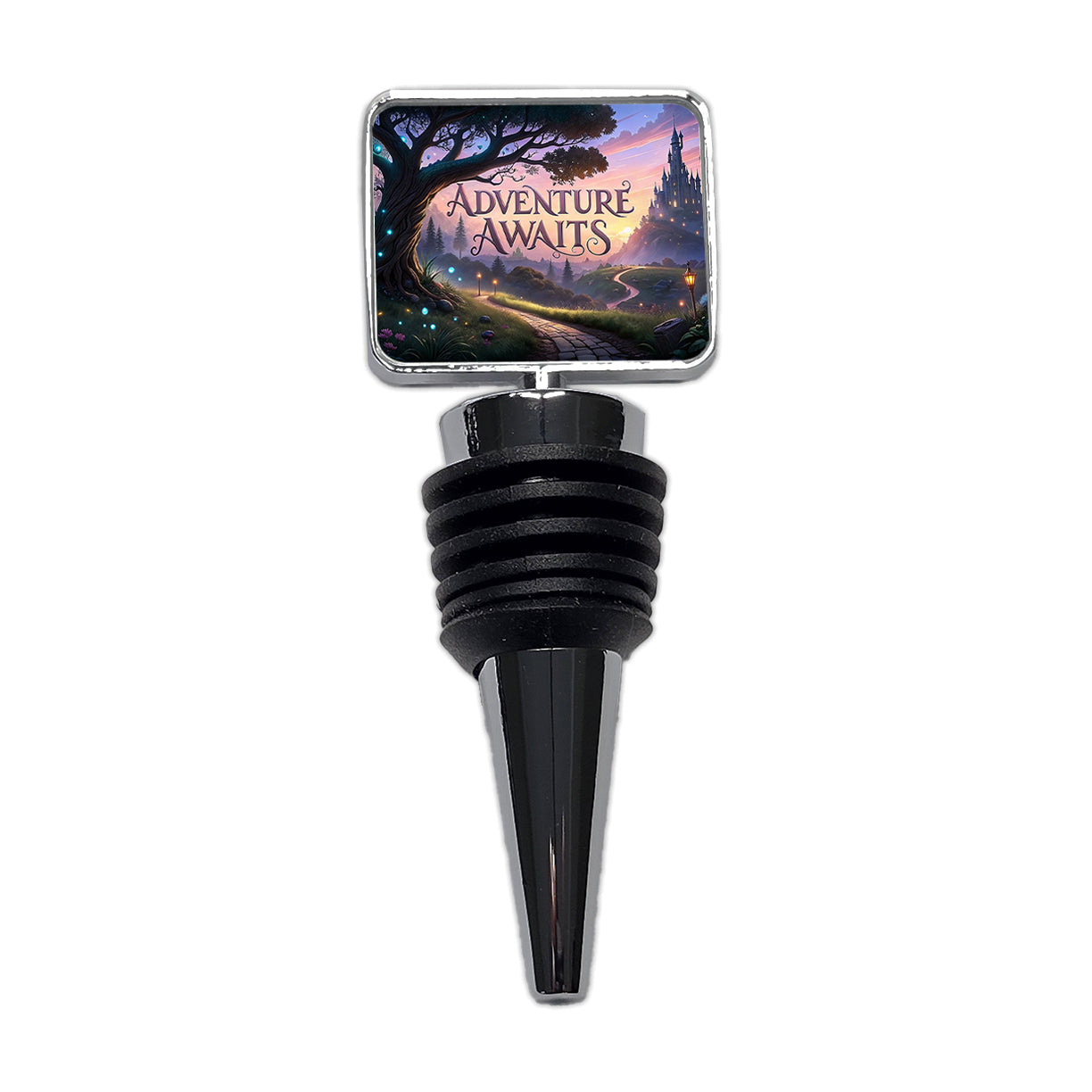 Adventure Awaits Fantasy World Wine Bottle Stopper