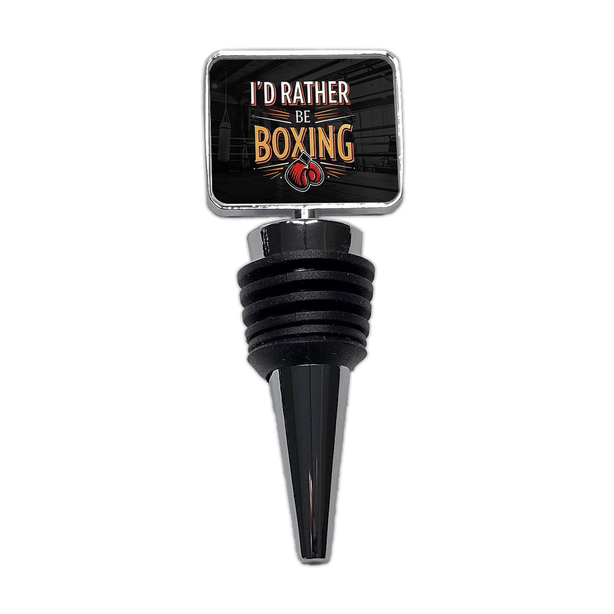 I'd Rather Be Boxing Wine Bottle Stopper