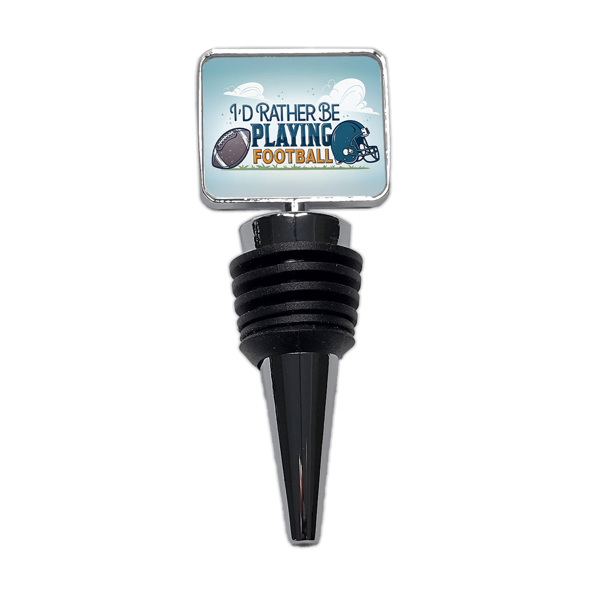 I'd Rather Be Playing Football Wine Bottle Stopper