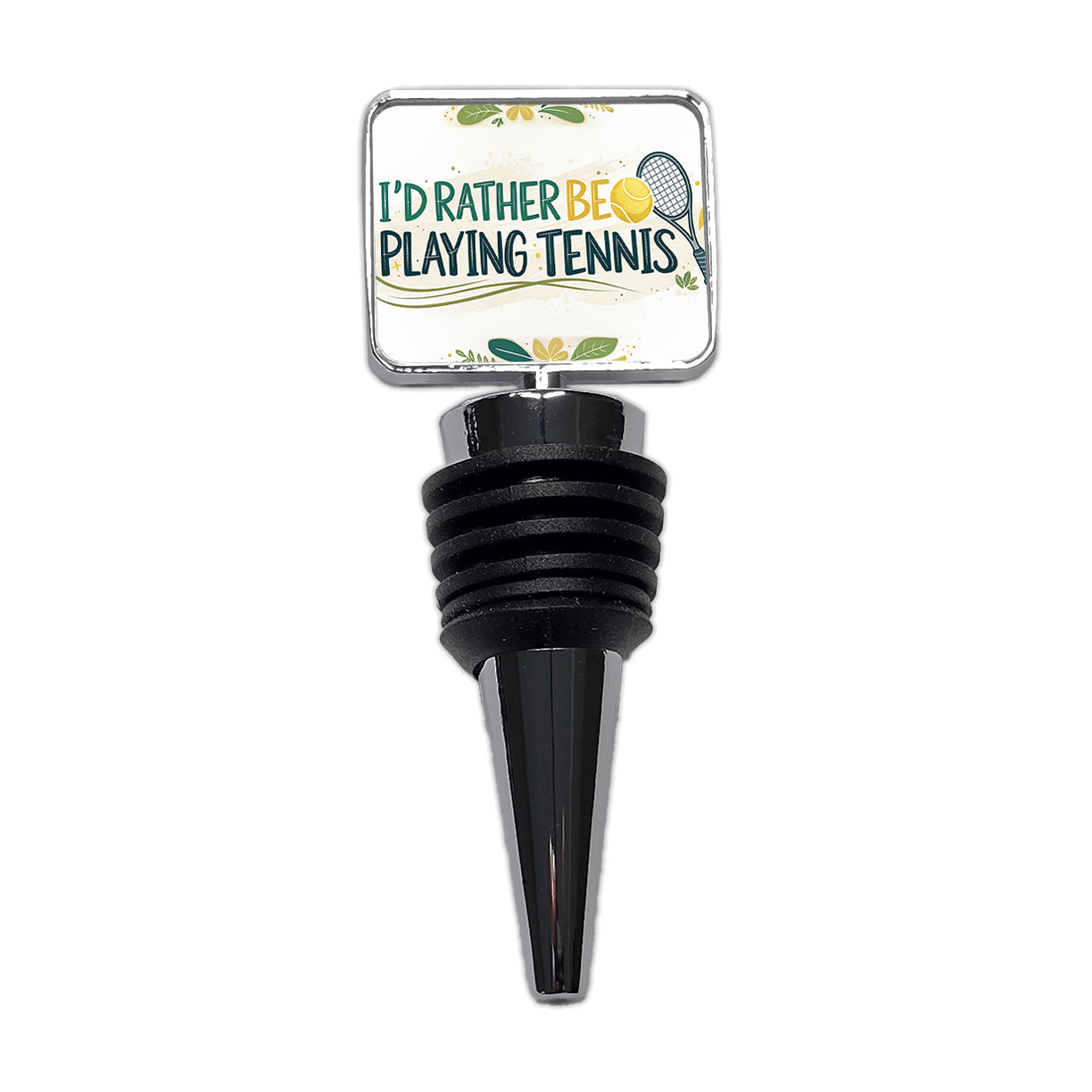 I'd Rather Be Playing Tennis Wine Bottle Stopper
