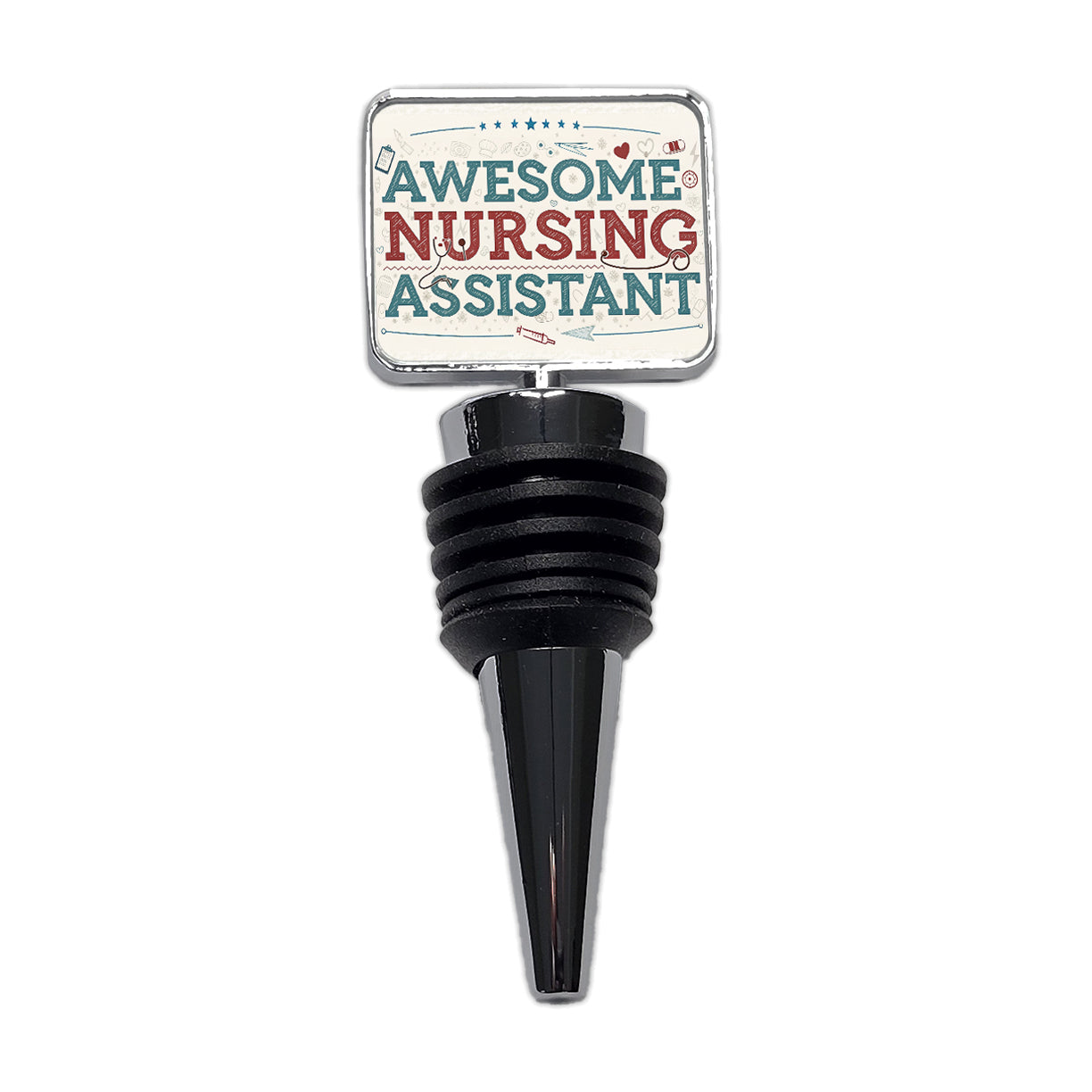 Awesome Nursing Assistant Inspirational Wine Bottle Stopper