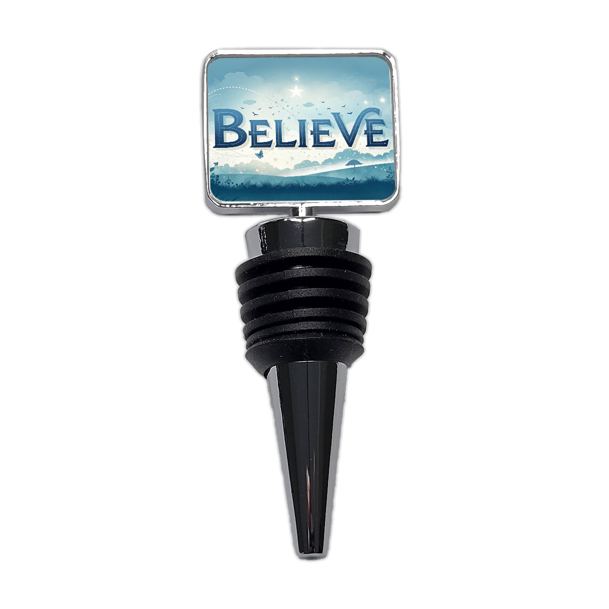 Believe Inspirational Religious Wine Bottle Stopper