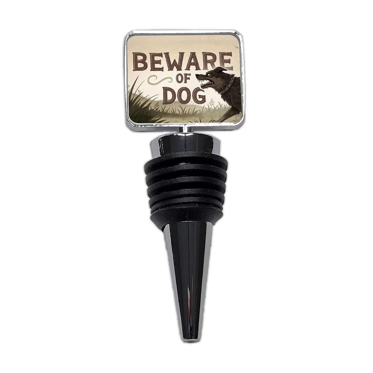 Beware Of Dog Mean Wine Bottle Stopper